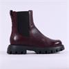 Wonders Natalia Chunky Sole Gusset Boot - Burgundy Leather